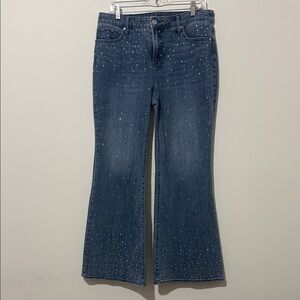 Chicos Sequin Embellished Jeans, size 1.5 (10)